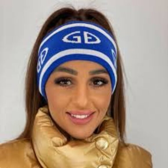 Goldbergh Tiara Headband in Dazzling Blue New Womens Skit Hair Wrap Tie - Picture 6 of 7
